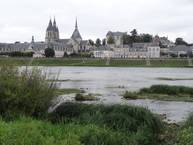 Jeszcze jedno spojrzenie na Blois - mariaż starej architektury z przyrodą dzikiej rzeki.