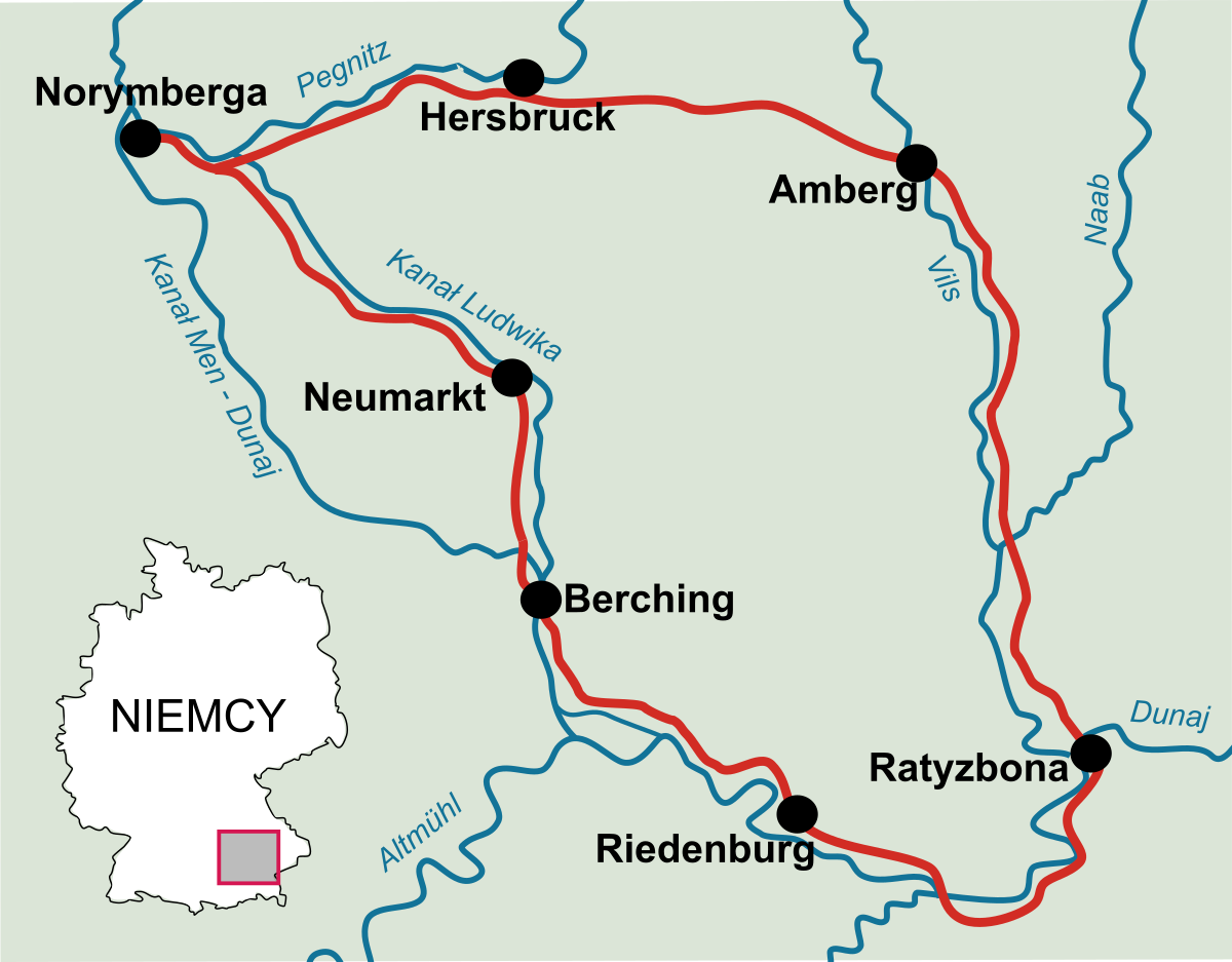 Bawaria mapa niemiec Bawaria, Niemcy